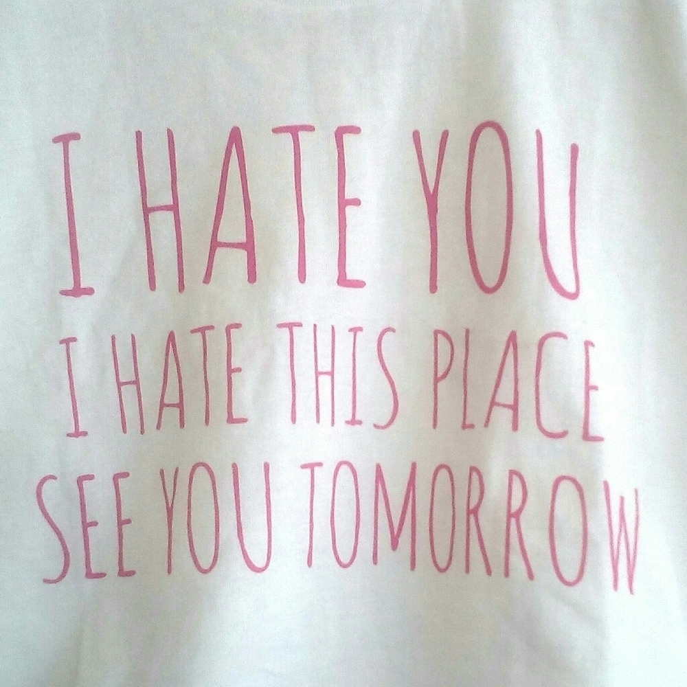 Funny Ladies Crop Top Size Large - Picture 4 of 10